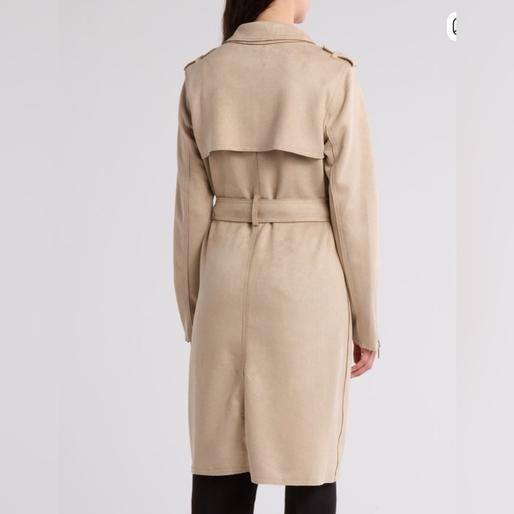 Women's Soft Fawn Trench Coat - Picture 2 of 8